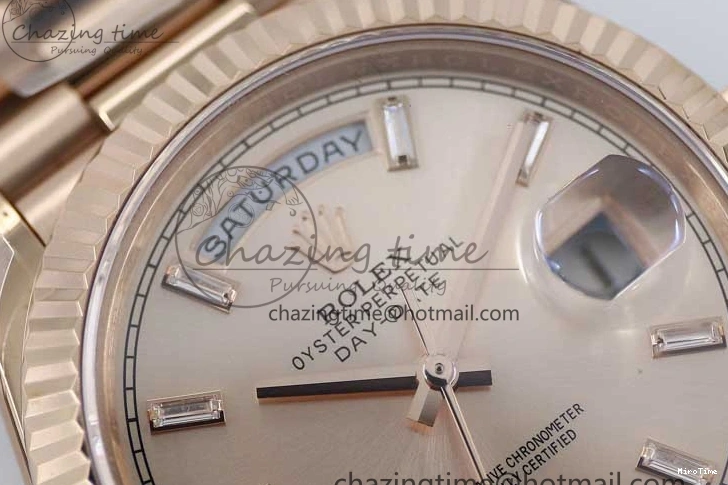 MiroTime 1230 AllSeason Day Date 40mm RG 904L Steel TWF 1:1 Best Edition RG Crystal Dial on RG Bracelet A 2350